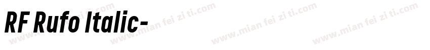 RF Rufo Italic字体转换